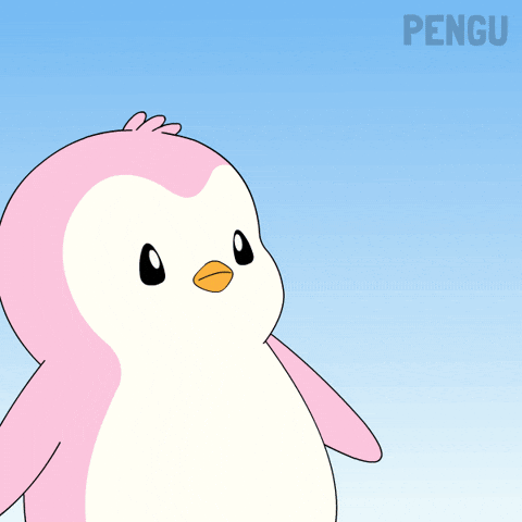 Green Flag Pink GIF by Pudgy Penguins