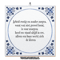 Humor Stand Sticker by Tegelspreuken.nl