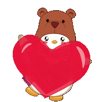 Happy Love You Sticker by Pudgy Penguins