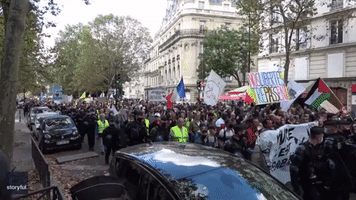 Demonstrators March Through Paris in Health Pass Protest