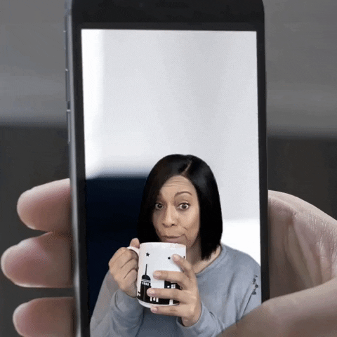 ComedianHollyLogan giphygifmaker drama tea phone GIF