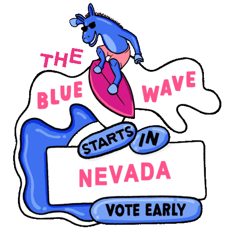 Vote Early Joe Biden Sticker by Creative Courage
