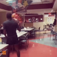 Son Surprises Mom at Her Workplace After Coming Home for Her Birthday