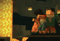 Happy Minecraft Story Mode GIF