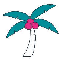 Summer Coconut Sticker by FederhenSchneider