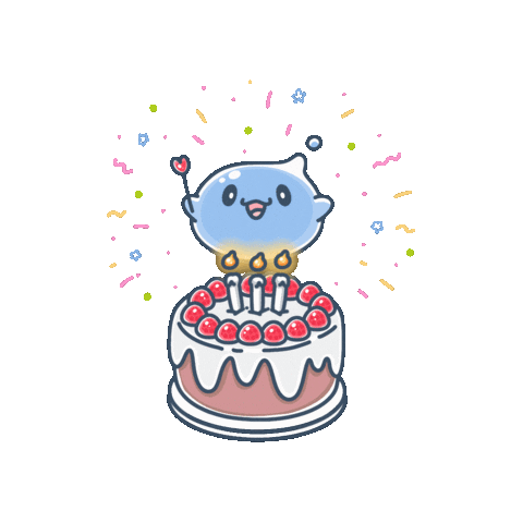 Happy Birthday Love Sticker by Squishiverse