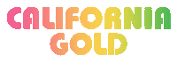 California Gold Pink Sticker by Free & Easy