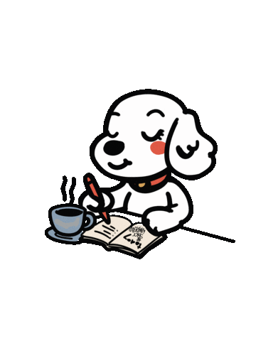 Golden Retriever Dog Sticker by The Space Wanderer