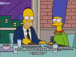 homer simpson eating GIF