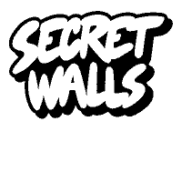 Black And White Illustration Sticker by Secret Walls