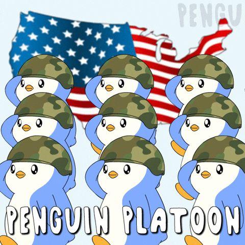 Team Marching GIF by Pudgy Penguins