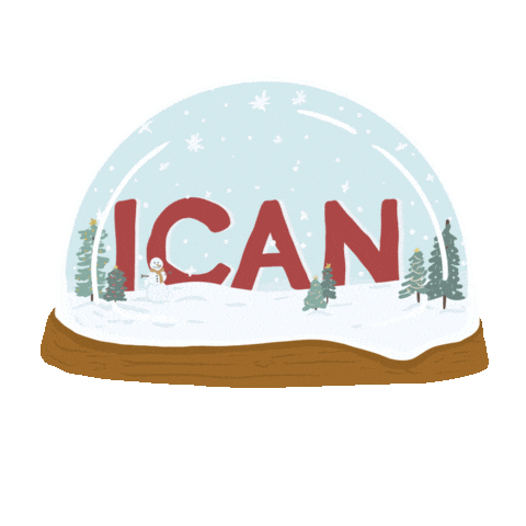 Christmas Snow Sticker by ICAN