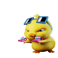 Pew Pew Love Sticker by Atrium.art