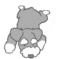 Sleepy Dog Sticker