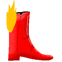 Fire Texas Sticker by Juan Billy