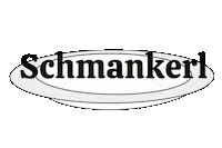 backhendlstation_schneider font genuss teller schwarz weiss Sticker