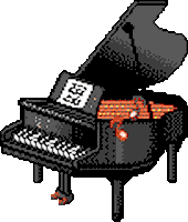 graphics piano STICKER