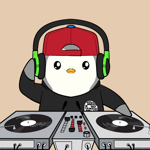 House Music Party GIF by Pudgy Penguins