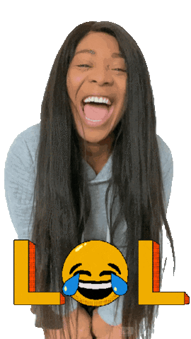 Black Girl Lol Sticker by Sherilyn Carter