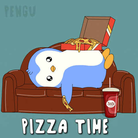 Pizza Time GIF by Pudgy Penguins
