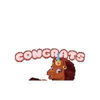Awesome Congrats Sticker by Afro Unicorn