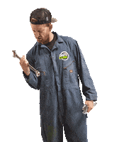 Work Hard Blue Collar Sticker by Grip Clean