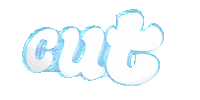text cut Sticker