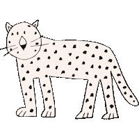 leopard luipaard Sticker by Van Faya