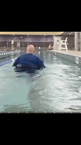 Big Guy Swimming GIF by Respective