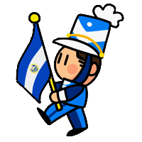 El Salvador Flag Sticker by JenChibi