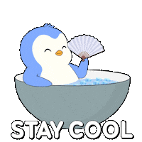 Chilling Stay Cool Sticker by Pudgy Penguins