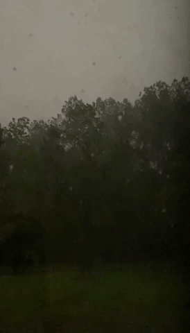 Lightning Flashes During Tornado Warning in Louisiana's St. Tammany Parish