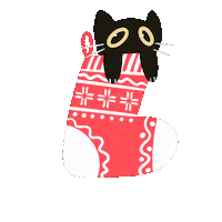 Cat Christmas Sticker