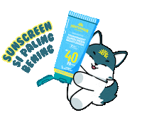 Transparent Sunscreen Sticker by Amaterasun