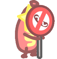 Angry Hot Dog Sticker by SAMWOO288