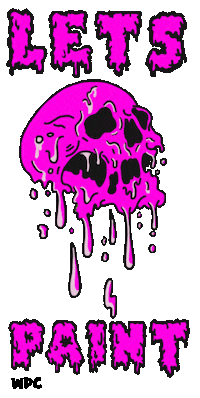 Skull Painting Sticker by Worldwide Paint Crew