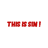 Sin Sinner Sticker by Sinfulcelluloid
