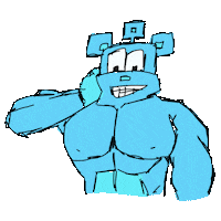 Gay Muscles Sticker by TEJI