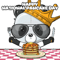 National Pancake Day Celebration Sticker by PandaPals