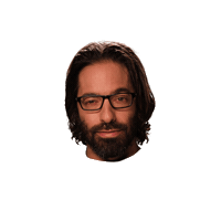 floating head gianni Sticker by Originals