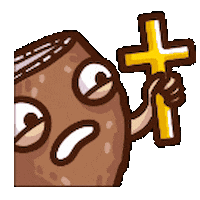 Cross Coconut Sticker