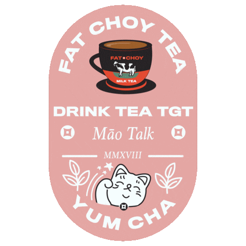 FatChoyBrand cat yum tasty egg Sticker