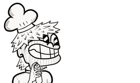 Graffiti Cook Sticker