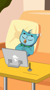 Tired Online School GIF