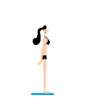 summer holiday swimming Sticker by Lawrence Slater