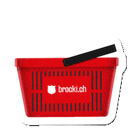 brockich shopping basket secondhand einkaufen Sticker