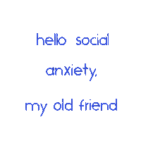 aykimkio social anxiety mental mental illness Sticker