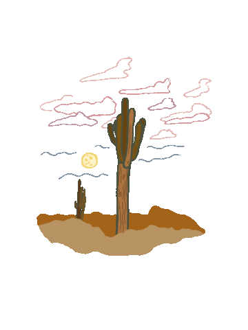 Summer Cactus Sticker