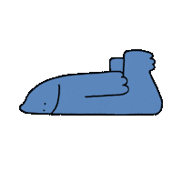 linyachu blue crazy monday 可愛 Sticker