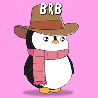 Leaving Be Right Back GIF by Pudgy Penguins